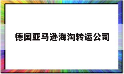 包含德国亚马逊海淘转运公司的词条